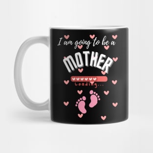 Cute 'Mother Loading' Pregnancy Announcement Design Mug